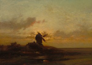 Die Windmühle, späte 1850er Jahre von Charles Duprez