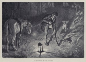 Ein Erdstopfer aus alter Zeit (Lithografie)