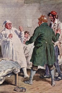 Illustration für Die Pickwickier von Charles Dickens von Charles Edmund (after) Brock