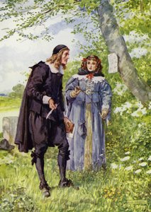 George Herbert, Auf dem Weg nach Bemerton von Charles Edmund Brock
