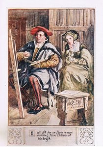 Ich sitze oft eine Stunde oder länger und beobachte Hans Holbein bei seiner Arbeit