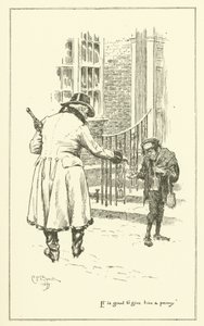 Illustration zu The Essays of Elia von Charles Lamb (Gravur) von Charles Edmund Brock