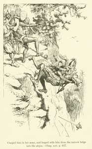 Illustration für Westward Ho! von Charles Kingsley von Charles Edmund Brock
