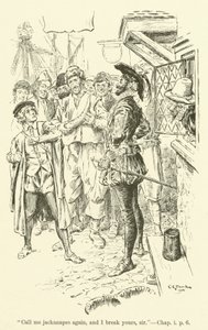 Illustration für „Westward Ho!“ von Charles Kingsley (Gravur) von Charles Edmund Brock