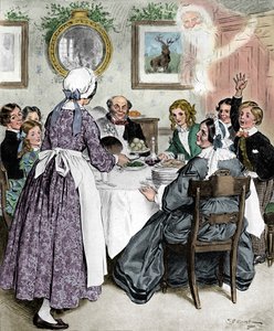 Lass mich an die gemütlichen Familienessen denken, 1862, 1923 von Charles Edmund Brock