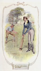 Oh! Sie werden nie für Cricket taugen (Farblithografie)