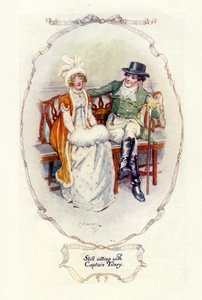 Immer noch mit Captain Tilney sitzen (Illustration)