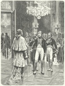 Napoleon empfängt Kardinal Ercole Consalvi im Tuilerienpalast, Paris von Charles Edouard Delort