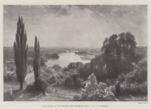 Das Tal der Themse von Richmond Hill von Charles Edward Johnson