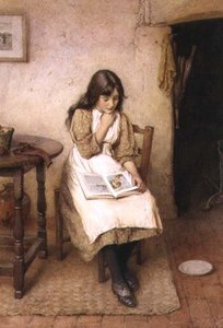 Ein Mädchen liest von Charles Edward Wilson
