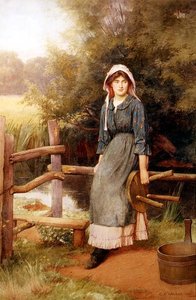 Am Stil: Eine Milchmädchen