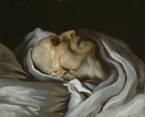 Théodore Géricault auf seinem Sterbebett, 1824