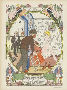 Das Porträt. Illustration für Le Rire