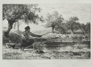 Angeln von Charles Emile Jacque