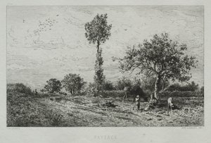 Landschaft von Charles Emile Jacque