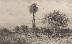 Landschaft, 1864 von Charles Emile Jacque