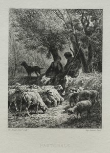 Pastorale von Charles Emile Jacque