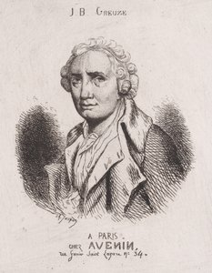 Porträt von J.B. Greuze