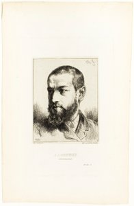 Porträt von J.J. Guiffrey von Charles Emile Jacque