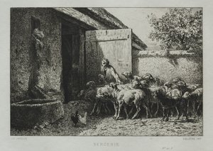 Schafstall von Charles Emile Jacque