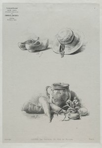 Stillleben von Charles Emile Jacque