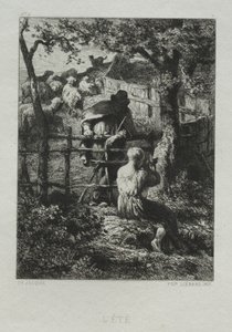 Sommertag von Charles Emile Jacque