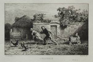 Die Mannschaft von Charles Emile Jacque