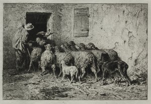 Die Rückkehr von Charles Emile Jacque