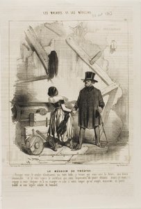 Der Theaterarzt (Tafel 25) von Charles Emile Jacque