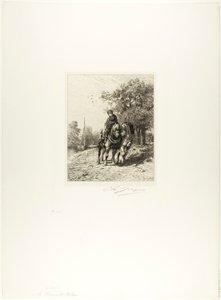Der Treidelpfad von Charles Emile Jacque