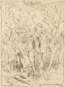 Ohne Titel (Landschaft) von Charles Emile Jacque