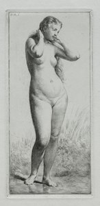 Junge Frau beim Baden