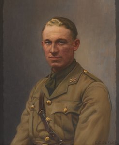 Leutnant A L Bobby, Maschinengewehrkorps und Middlesex-Regiment, um 1917