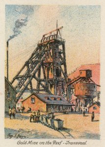 Südafrika: Goldmine am Riff, Transvaal von Charles Ernest Peers
