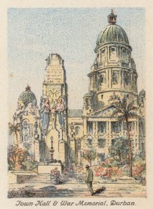 Südafrika: Rathaus und Kriegerdenkmal, Durban von Charles Ernest Peers
