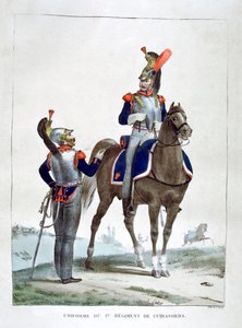 Uniform des 1. Regiments der Jäger, Frankreich von Charles Etienne Pierre Motte