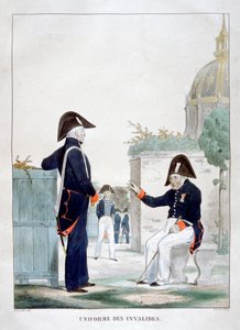 Uniform der Invaliden, Frankreich, 1823 von Charles Etienne Pierre Motte