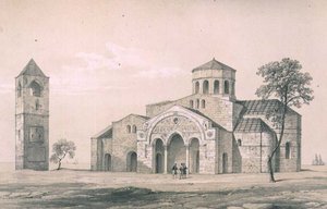 Südostansicht von St. Sophia, Trebizond, veröffentlicht von Day & Son von Charles Felix Marie (after) Texier