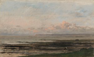 Strand bei Ebbe von Charles Francois Daubigny