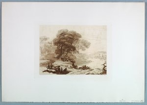 Landschaft (nach Claude Lorrain) von Charles Francois Daubigny