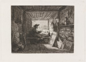 Studio auf dem Boot von Charles Francois Daubigny