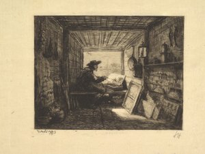 Das Bootstudio, aus der Serie Reise im Boot, 1862, 1861