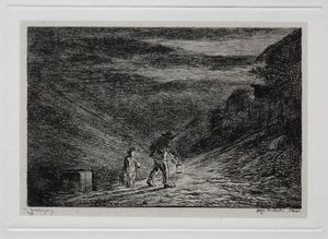 Die Bootsfahrt: Die Suche nach einem Gasthaus, 1861