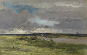 Der kommende Sturm; Früher Frühling von Charles Francois Daubigny