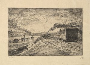 Die Abreise, 1861 von Charles Francois Daubigny
