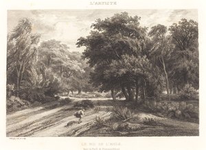 Das Adlernest im Wald von Fontainebleau von Charles Francois Daubigny