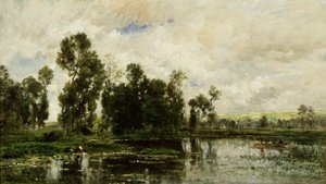 Am Rand des Teiches von Charles Francois Daubigny