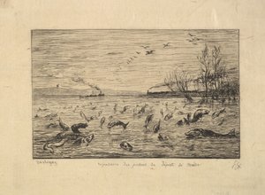 Die Fische freuen sich über die Abreise des Kabinenjungen, 1861