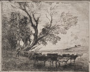 Die Furt, Originaldruck 1862, gedruckt 1921