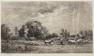 Der aufgehende Mond von Charles Francois Daubigny